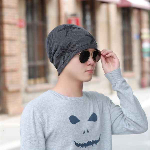 

casual knitted hat with concave shape, Black;white