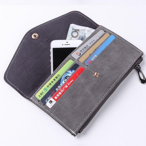 

wallets 2021 ladies long wallet zipper women womens and purses, Red;black