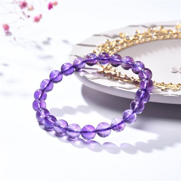 

charm bracelets women natural uruguay amethysts bracelet high frequency energy diy bead spiritual meditation awakening crystal jewelry, Golden;silver