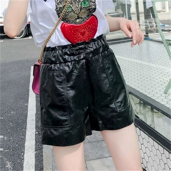 

fall and winter new lambskin leather shorts vj5e, White;black