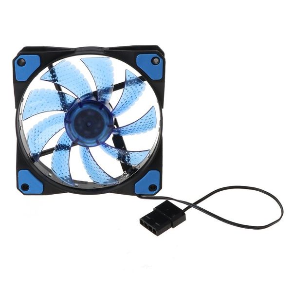 

3-pin/4-pin 120mm pwm pc computer case cpu cooler cooling fan with led light new