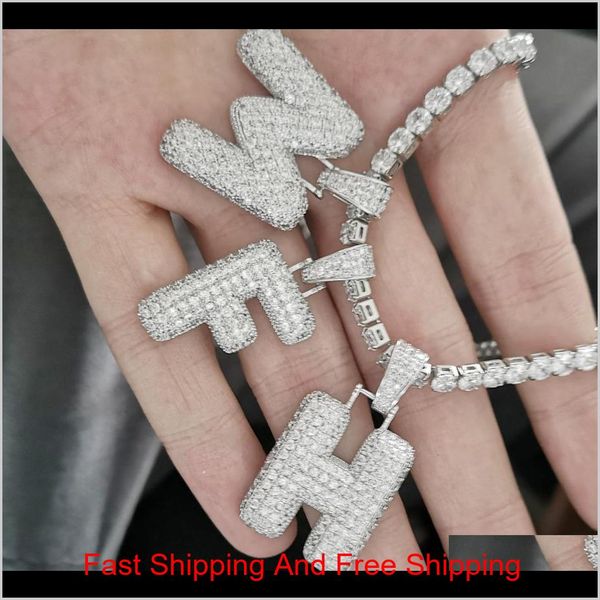 

men's jewelry 26 letters & custom hop necklace hip pendant name 5mm with zircon tennis cubic women chain sqcxp ojz0c ikhzu, Silver