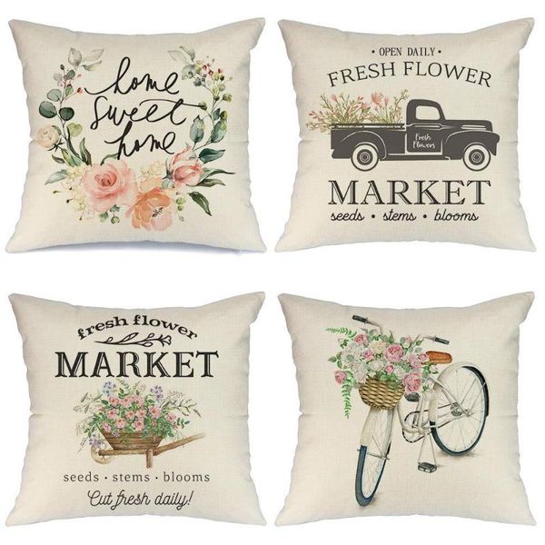 

cushion/decorative pillow spring cover sofa 4 farmhouse decoration throwing home