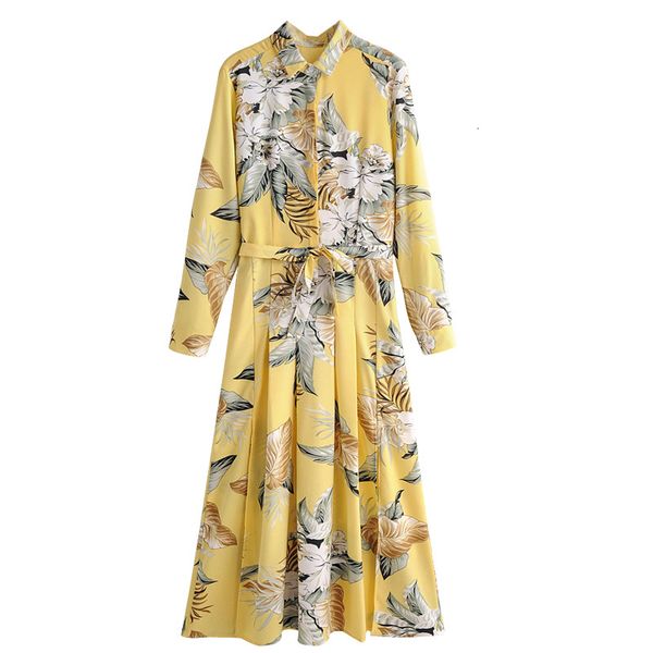 

summer vacation boho floral printed es for women vintage long sleeve yellow maxi vestido de mujer fq5k, Black;gray