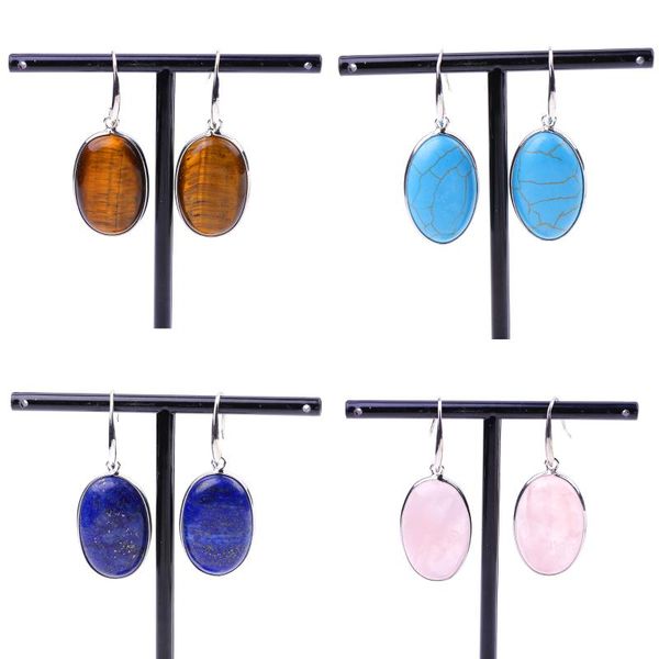 

dangle & chandelier natural stone earrings wholesale factory supply women, Silver