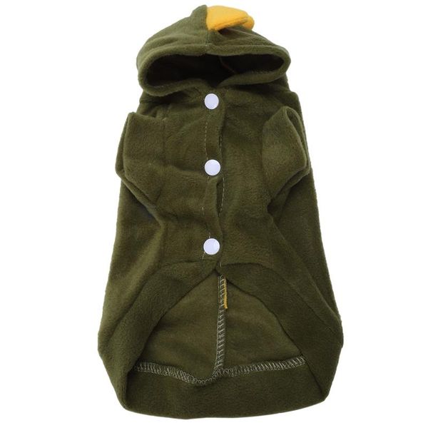 

dog apparel big deal winter wear short sleeves doggie chihuahua hooded clothes yellow + green s