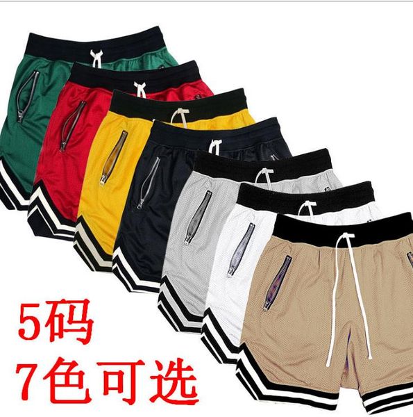 

men's shorts 2021 summer beach sports fitness multi-color breathable, White;black