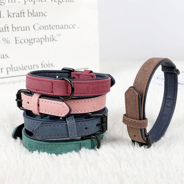 

dog collars & leashes pu leather small leash and pet collar suitable for cats bling personalized