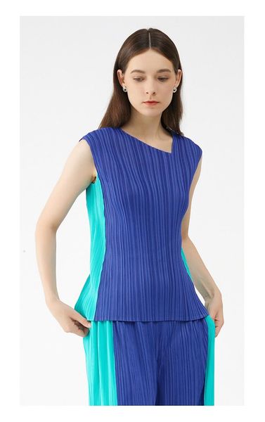 

women's pants & capris pleated hit color suit solid coat and comfortable casual two-piece womenx124, Black;white