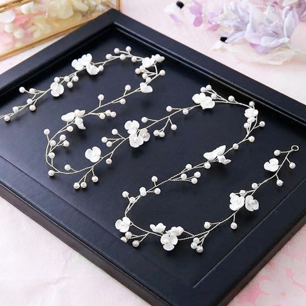 

hair clips & barrettes wedding headdress pearl headband bridal accessories headpiece women handmade tiara ornaments jewelry, Golden;silver