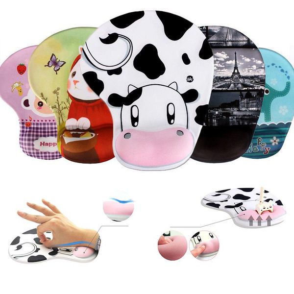 

mouse pads & wrist rests 9 style fashion 3d pad with rest silicone cushion