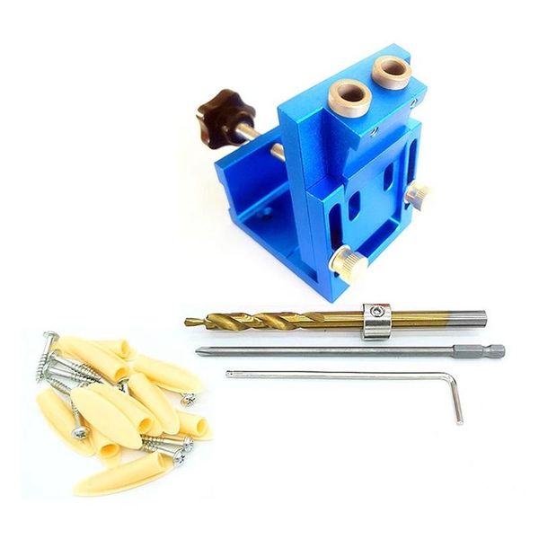 

car gps & accessories oblique hole puncher dowel jig pocket drill guide woodworking joinery tools set for carpentry diy