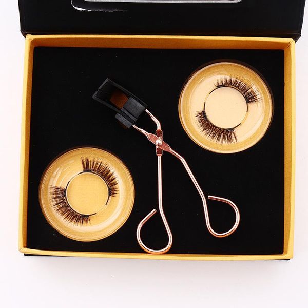 

false eyelashes eyelash set 2 pairs quantum magnetic installed magnet curler glue free