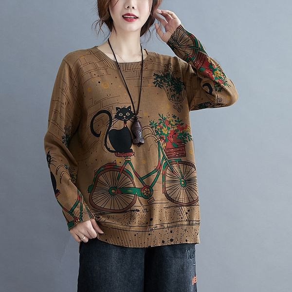 

chinese style clothing women blouses vintage long sleeve blouse shirt knitted plus size blouse shirt original 11647, Red