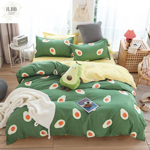

bedding sets fruits cartoon quilt cover pillowcase warm soft bed twin full  king duvet avocado bedclothes