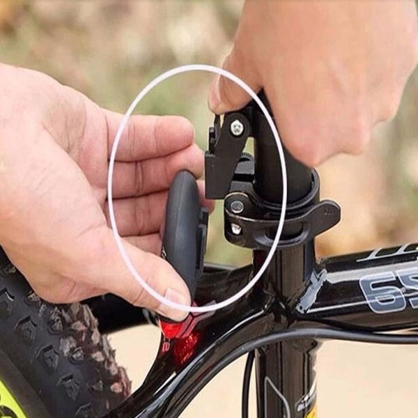 

solar powered led rear flashing tail light for bicycle cycling lamp safety 2led solar bicycle lamp + bracket