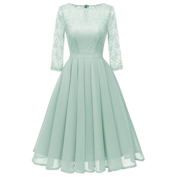 

party dresses lace and chiffon waist tu bridesmaid, White;black