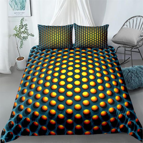 

bedding sets lighting honeycomb orange set single twin double  king cal size bed linen