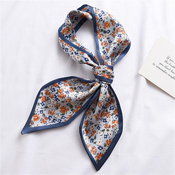 

scarves summer hair scarf for ladies headscarves hijab handbag handle ribbon women's beach pareo, Blue;gray