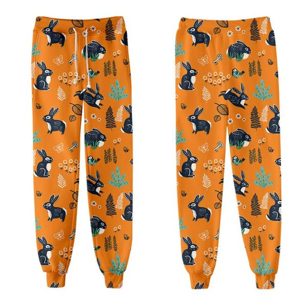 

men's pants loose baggy cargo streetwear clothing men women casual hip hop print trousers, Black