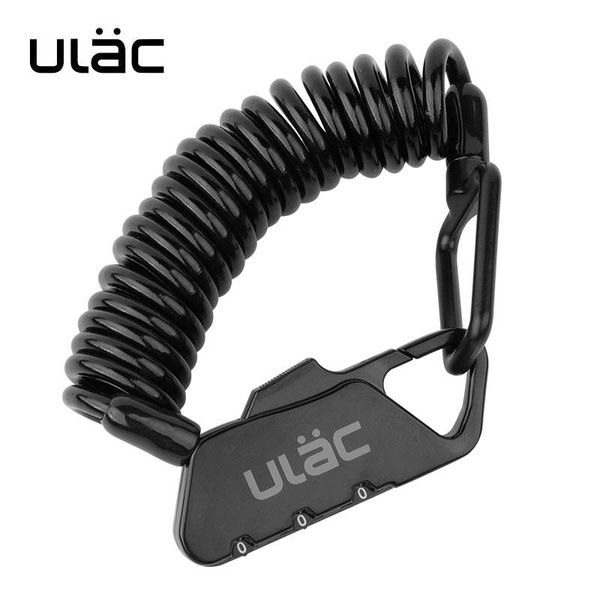 

bike locks ulac k2s bicycle combination lock portable 3 digits mtb road codes resettable combo 1.2m cable alloy body
