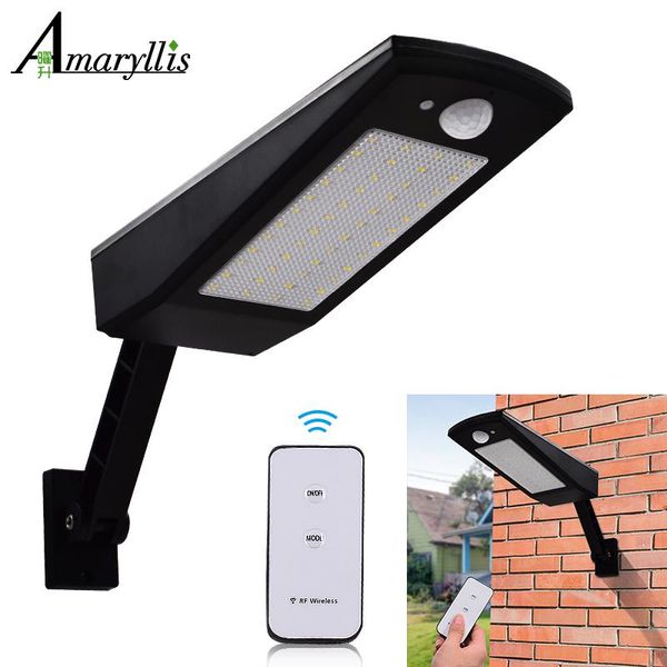 

solar lamps outdoor lights 48 leds 900lm motion sensor commercial led wall light lamp for pathway home walk way garden waterproof