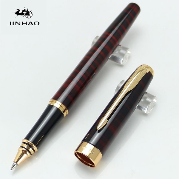 

new baoer 388 3 colours ripple international standard roller ball pen gold trim arrow clip material school supplies