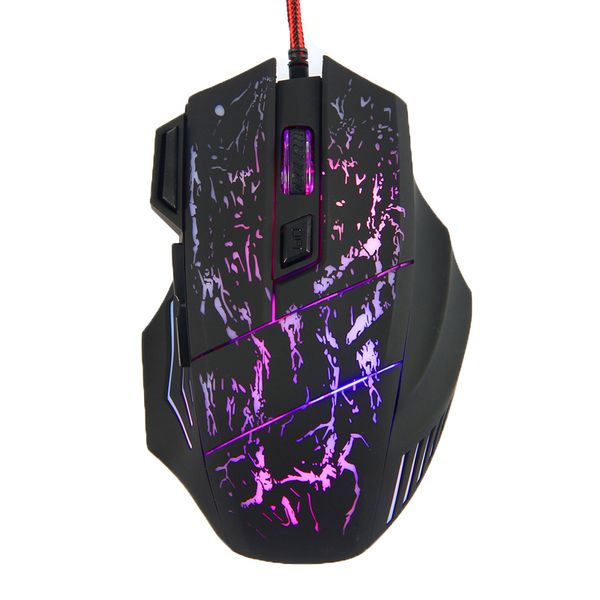 

5500dpi 7 buttons 7 colors led backlight optical usb wired mouse gamer mice lappc computer mouse gaming mouse for pro gamer