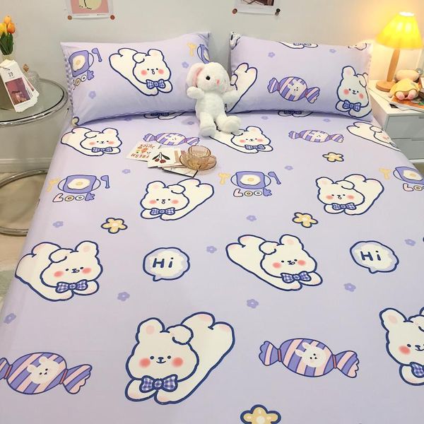 

sheets & sets oxygen bed sheet cotton cartoon linen 200x230cm bedding single size flat