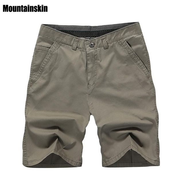

mountainskin 2021 new summer men's cotton shorts solid casual men's business shorts soft thin brand male beach shorts,sa179, White;black