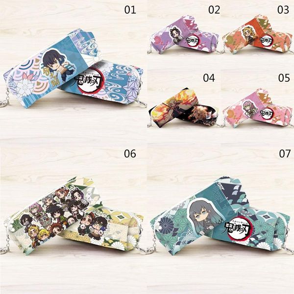 

student storage pen bag japan anime demon slayer: kimetsu no yaiba kamado nezuko pencil case for office cosmetic cases bags
