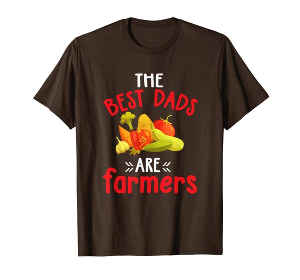 

the dads are farmers - funny veg farming gift t-shirt, White;black