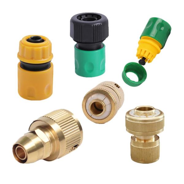 

watering equipments 2-10pcs 1/2" 3/4" flow connector sbrass watersirrigation accessories water gun fittings hose end