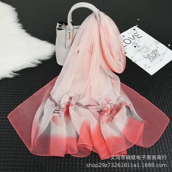 

2021 spring and summer yourou shasi long korean tingmei hand sunscreen beach towel shawl office scarf female, Blue;black