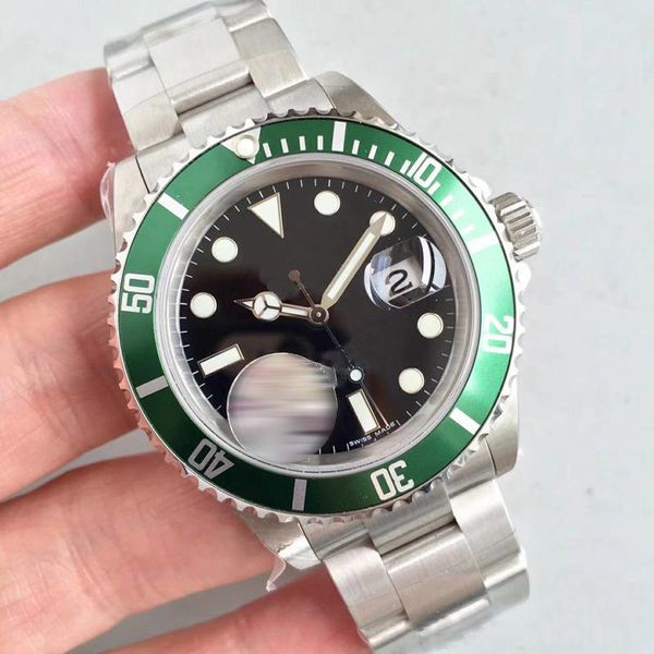 

wristwatch mens watches movement green men s-u- quality high 116610 automatic watch black wholesale-luxury shipping avqwe, Silver