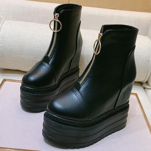 

dress shoes 13cm black wedge heel summer thick platform dance t-stage night club super high heels women's pumps g0004