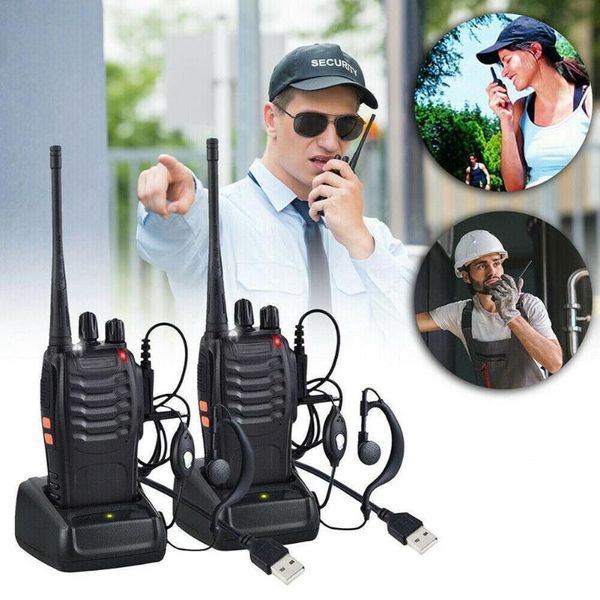 

1pcs baofeng bf-888s two-way radio uhf handheld 2wastation walkie talkie equipmen high-power communication headset radio l1s9