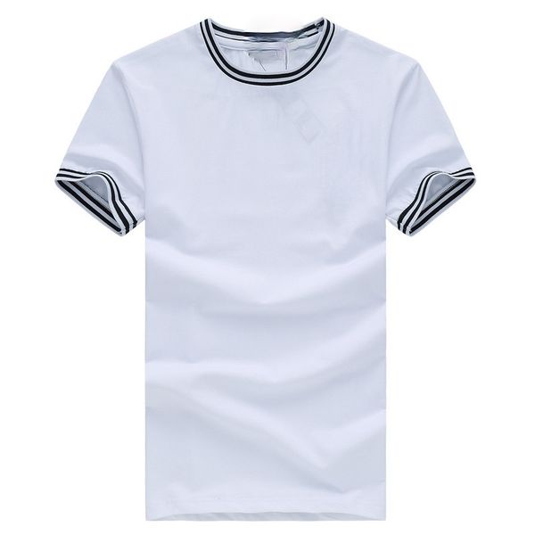 

qulogo906 round collar cultivate one's morality leisure men's t-shirt, White;black
