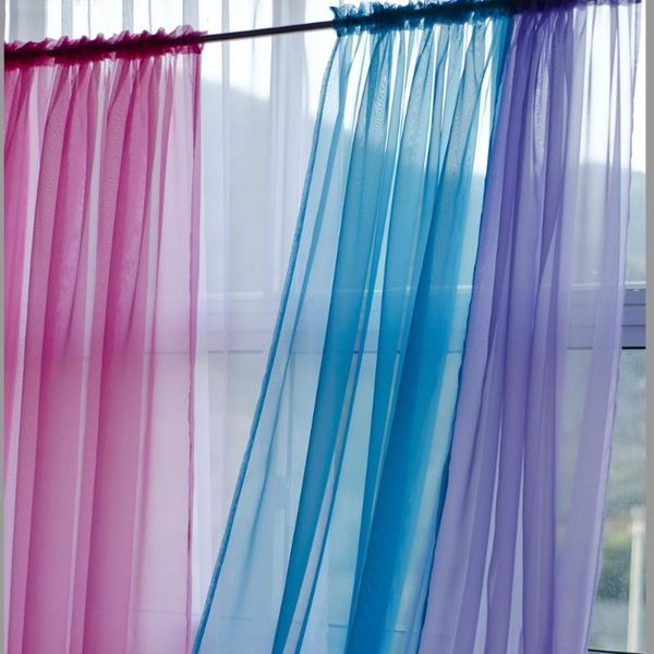 

curtain & drapes 1 piece rod pocket pure color sheer short curtains valance tie for small window voile roman tulle kitchen cafe 184&20