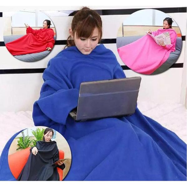 

warm fleece blanket soft wearable blanket sleeves sofa blanket winter warm throw blankets coral fleece blankets 6 co jllwvm soif