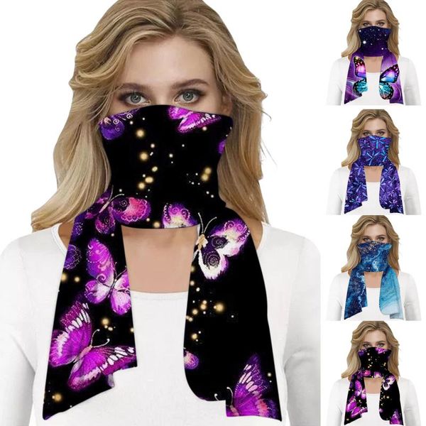 

scarves multi-purpose neck warm fleece thermal balaclava hood scarf thicken outdoor sports ski winter windproof hat mask cycling, Blue;gray