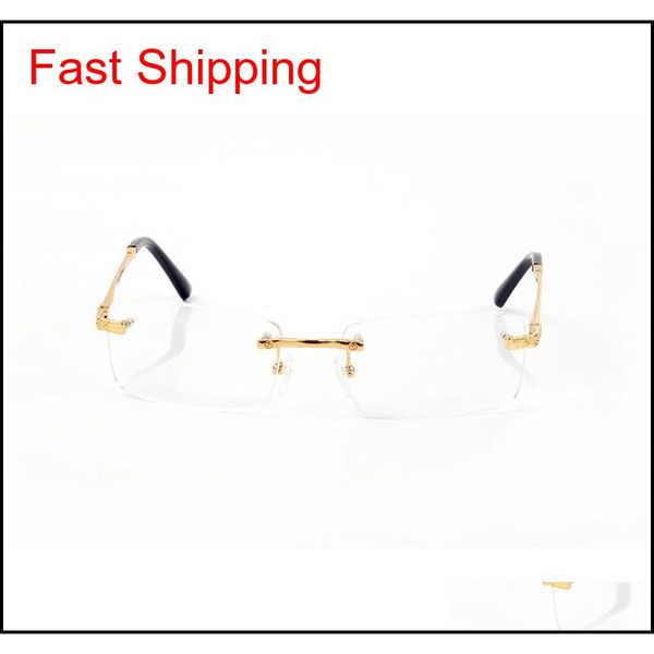 

2020 optical frames rimless metal frame glasses rectangle eyeglasses frames men man wilear glas qyltdz bdetoys, Blue