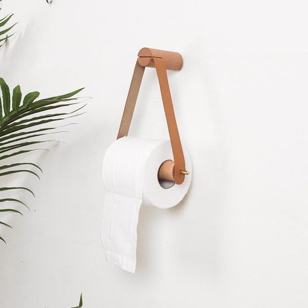 

toilet paper holders wall mounted towel dispenser wooden roll holder for bathroom contact household storage rack