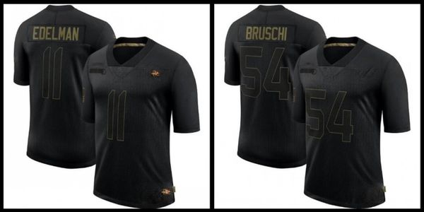 

new england patriots men #11 drew bledsoe 54 tedy bruschi brady black limited women youth jersey 2020 salute to service