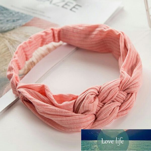 

knitted headband bandana women hair accessories hair bands vintage turban twist cross hairband solid elastic knot headwear, Silver