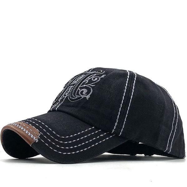 

ball cap hat men's autumn wash cowboy h simple outdoor baseball, Blue;gray
