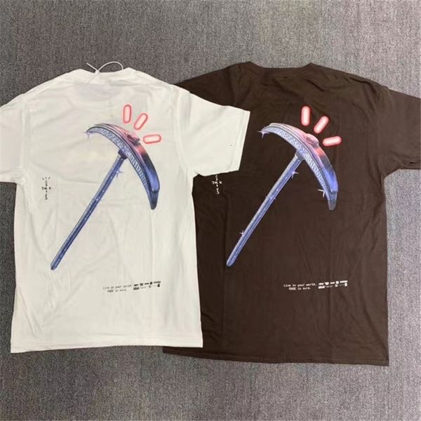 

2021 new ss travis scott cactus jack astronomical diamond t-shirt men women quality astroworld t shirt mens tees au1e, White