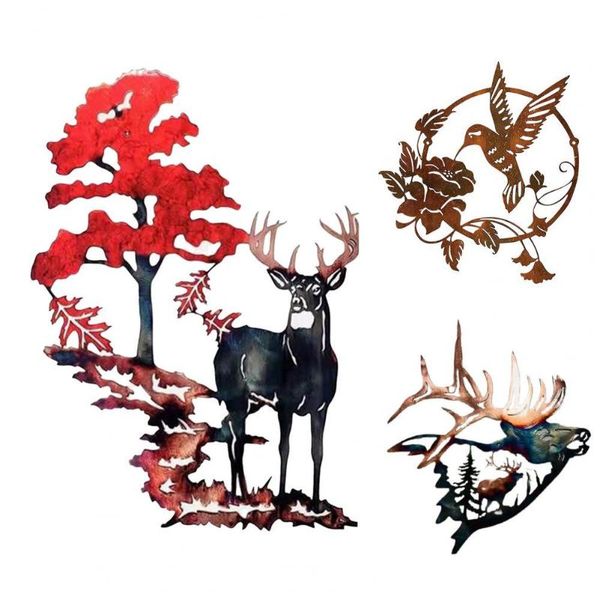 

decorative objects & figurines 1pcs hanging pendant realistic delicate metal anti-deform elegant animal shape home silhouette ornament for d