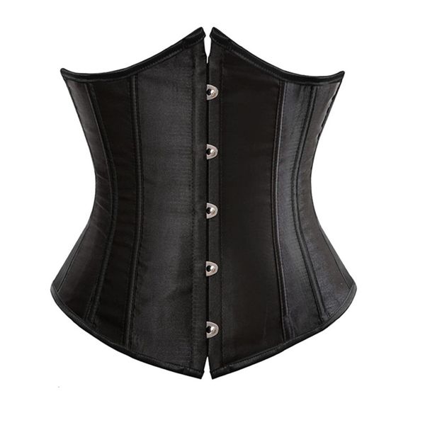 

court vest breathable satin steel body shaping corset, Black;white