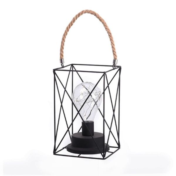 

battery powered hanging iron 15 fairy lights home decor patio led lantern wedding party events portable usb rechargeable bar